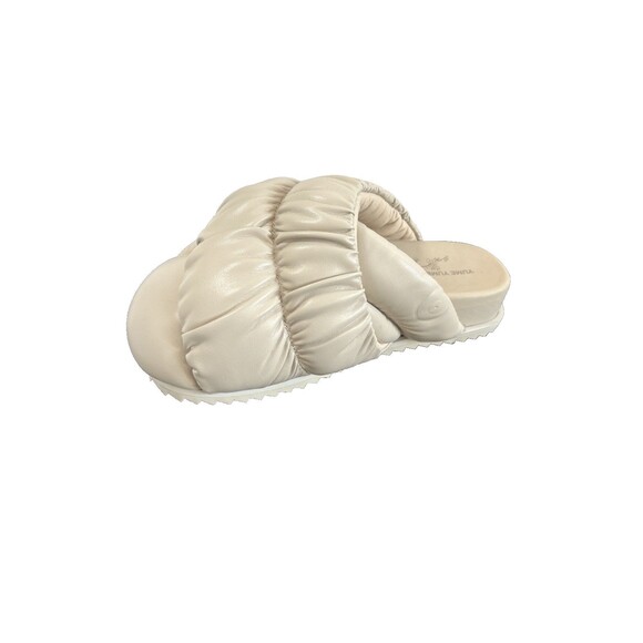 YUME YUME Tent Puffy Padded Oversized Mules Beige Ruching Size EU 36/US 6 NEW - Picture 5 of 9